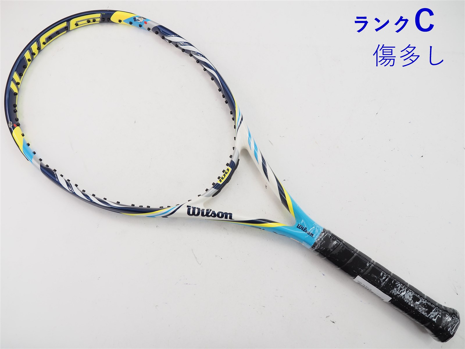 L2装着グリップテニスラケット ウィルソン ジュース 100エル 2013年モデル【一部グロメット割れ有り】 (L2)WILSON JUICE 100L 2013