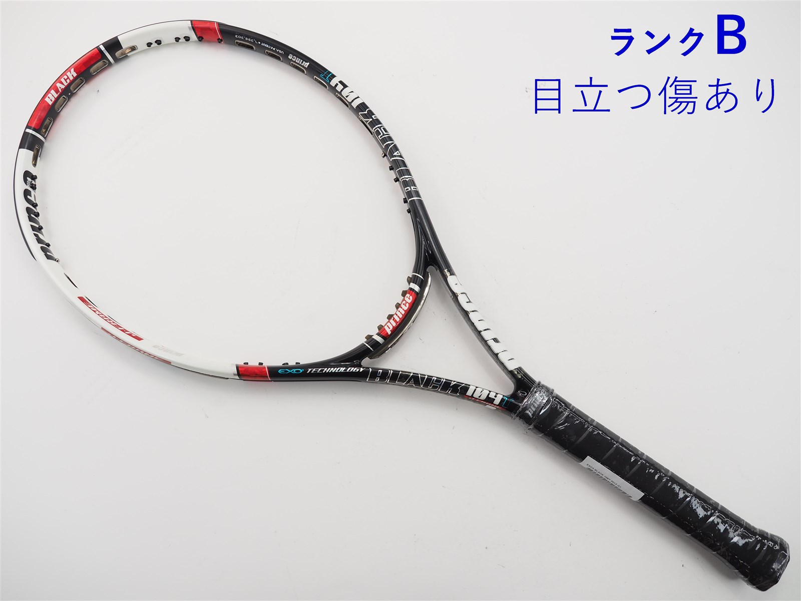 中古 テニスラケット プリンス イーエックスオースリー ブラック 104T 2013年モデル (G1)PRINCE EXO3 BLACK 104T 2013 c22060262c-m-01-pl.jpg