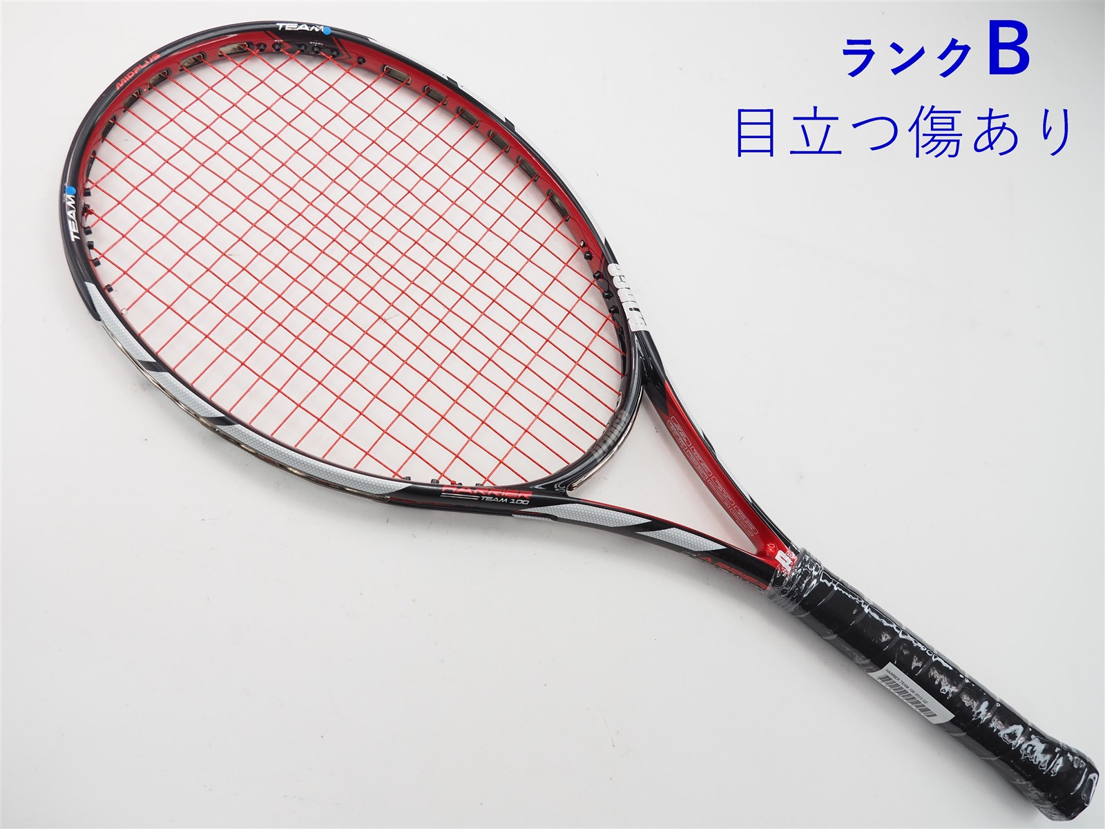 テニスラケット プリンス ハリアー チーム 100 2013年モデル (G1)PRINCE HARRIER TEAM 100 2013292ｇ張り上げガット状態