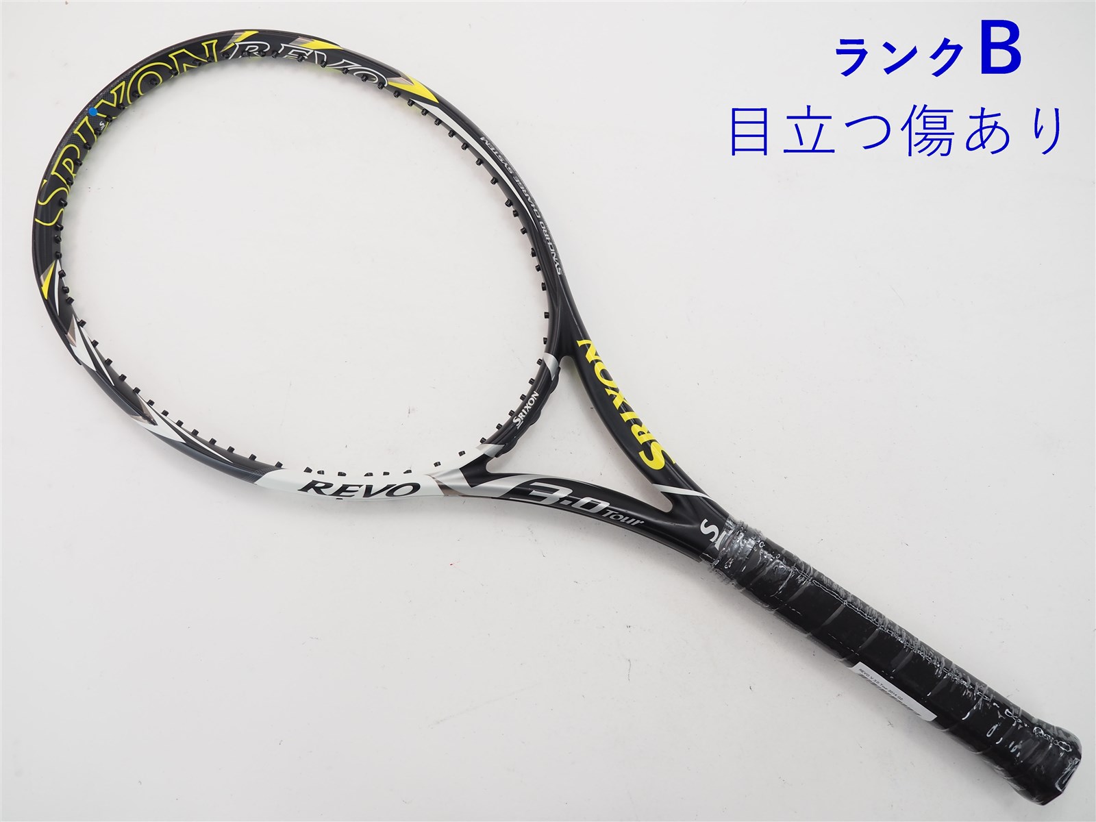 テニスラケット スリクソン レヴォ ブイ 3.0 ツアー 2014年モデル (G2)SRIXON REVO V 3.0 Tour 2014318ｇ張り上げガット状態