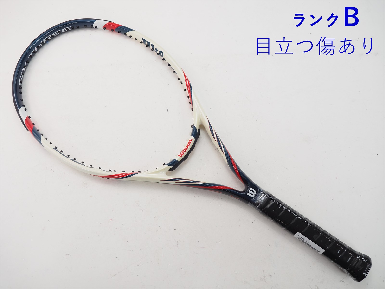 テニスラケット ウィルソン ケー シックス ツー 100 (G2)WILSON K SIX. TWO 100元グリップ交換済み付属品