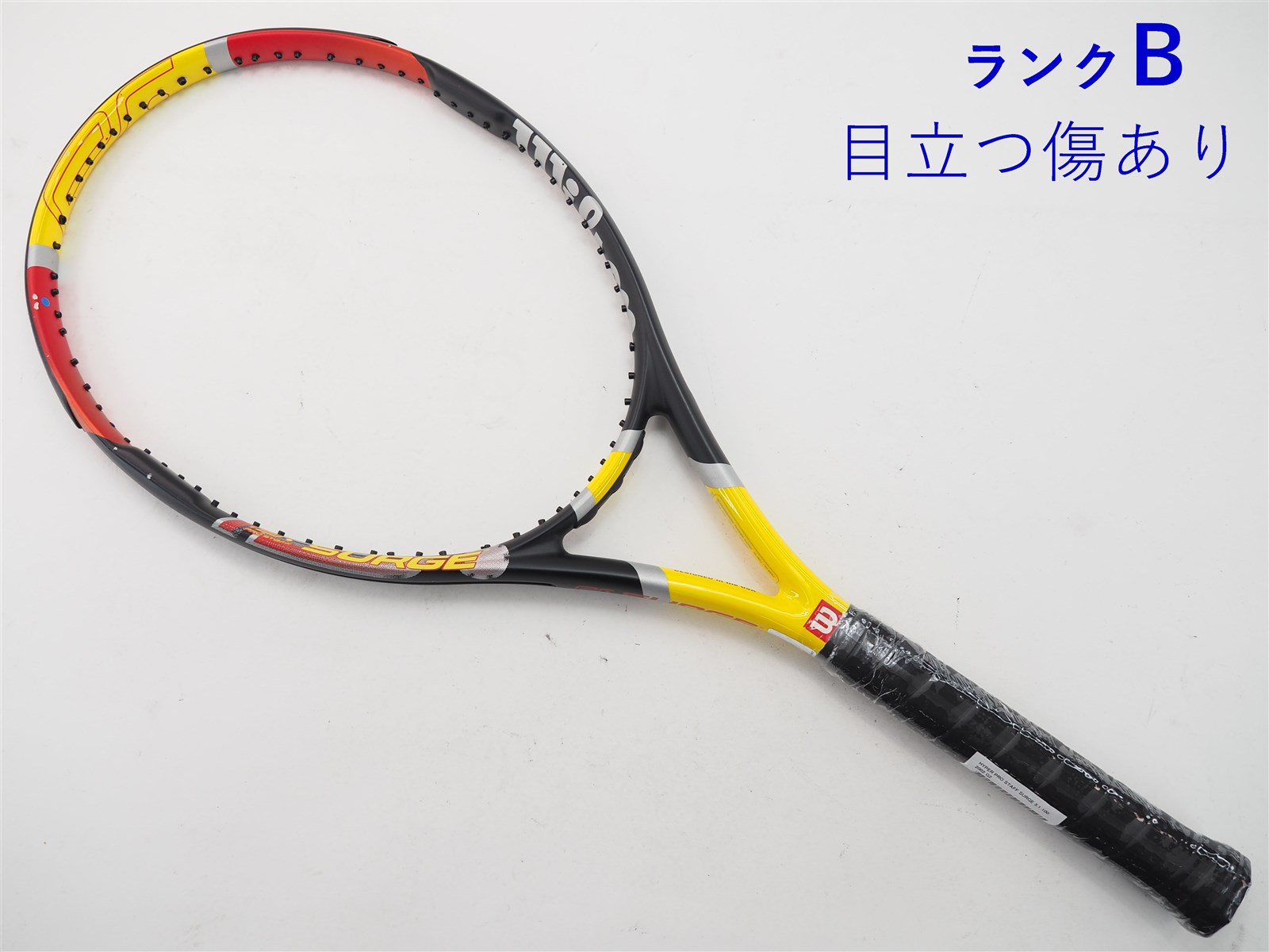 【中古】ウィルソン ハイパー プロ スタッフ サージ 5.1 100 2002年モデルWILSON HYPER PRO STAFF SURGE 5.1  100 2002(G2)【中古 テニスラケット】【送料無料】の通販・販売| ウィルソン| テニスサポートセンターへ