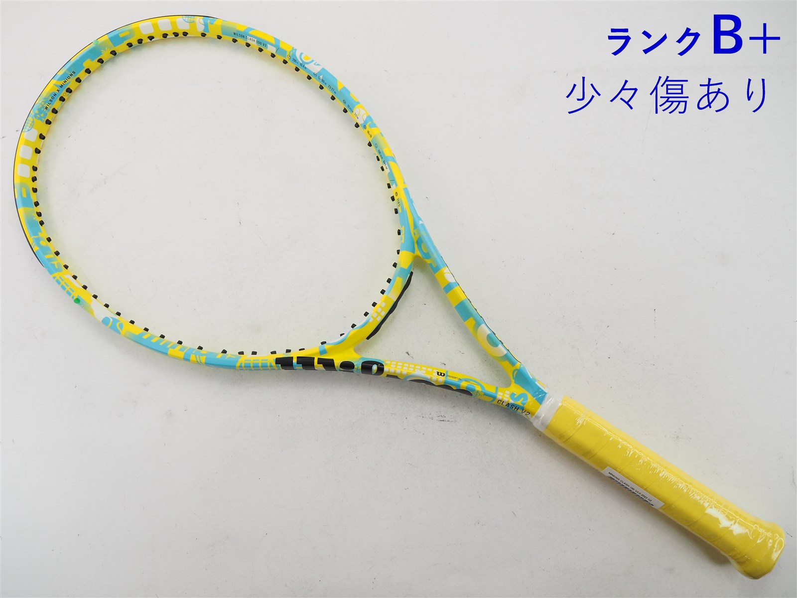 【中古】ウィルソン ミニオンズ クラッシュ 100 バージョン2.0 2022年モデルWILSON MINIONS CLASH 100 V2.0  2022(G2)【中古 テニスラケット】【送料無料】の通販・販売| ウィルソン| テニスサポートセンターへ