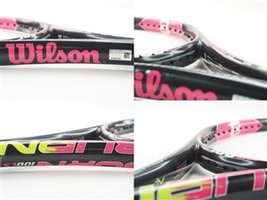 中古 テニスラケット ウィルソン バーン 100エルエス ピンク 2016年モデル (G2) WILSON BURN 100LS Pink 2016 (c24050118c) 中古】ウィルソン バーン 100エルエス ピンク 2016年モデルWILSON BURN