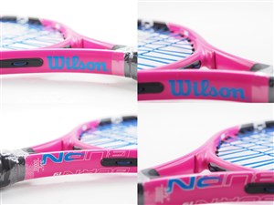 女の子向けプレゼント集結 バーン 中古】ウィルソン ピンク 2016年モデル【キッズ用 19 ラケット(硬式用)