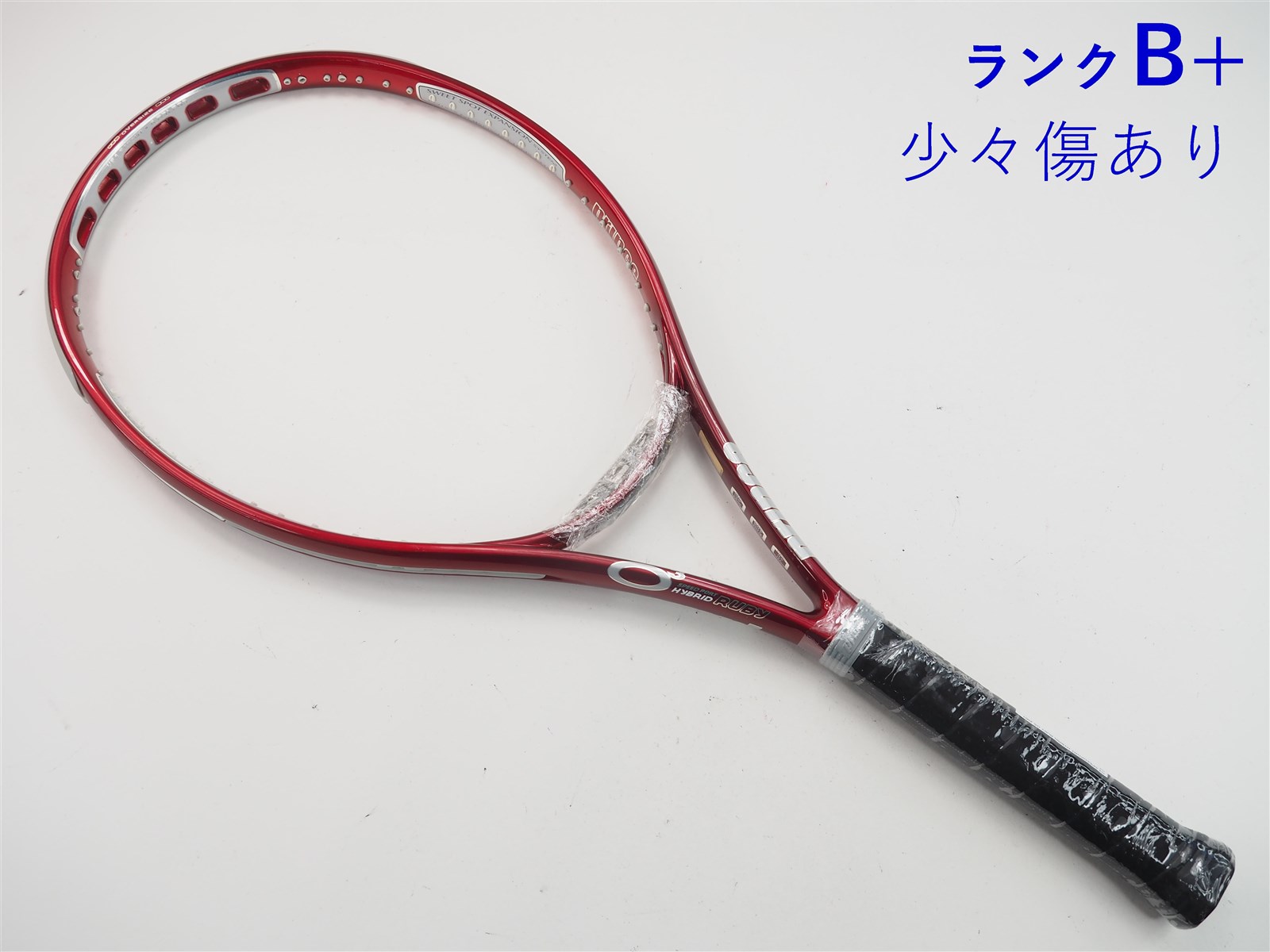 中古】プリンス オースリー スピードポート ハイブリッド ルビー OS 2007年モデルPRINCE O3 SPEEDPORT HYBRID RUBY  OS 2007(G2)【中古 テニスラケット】【送料無料】の通販・販売| プリンス| テニスサポートセンターへ