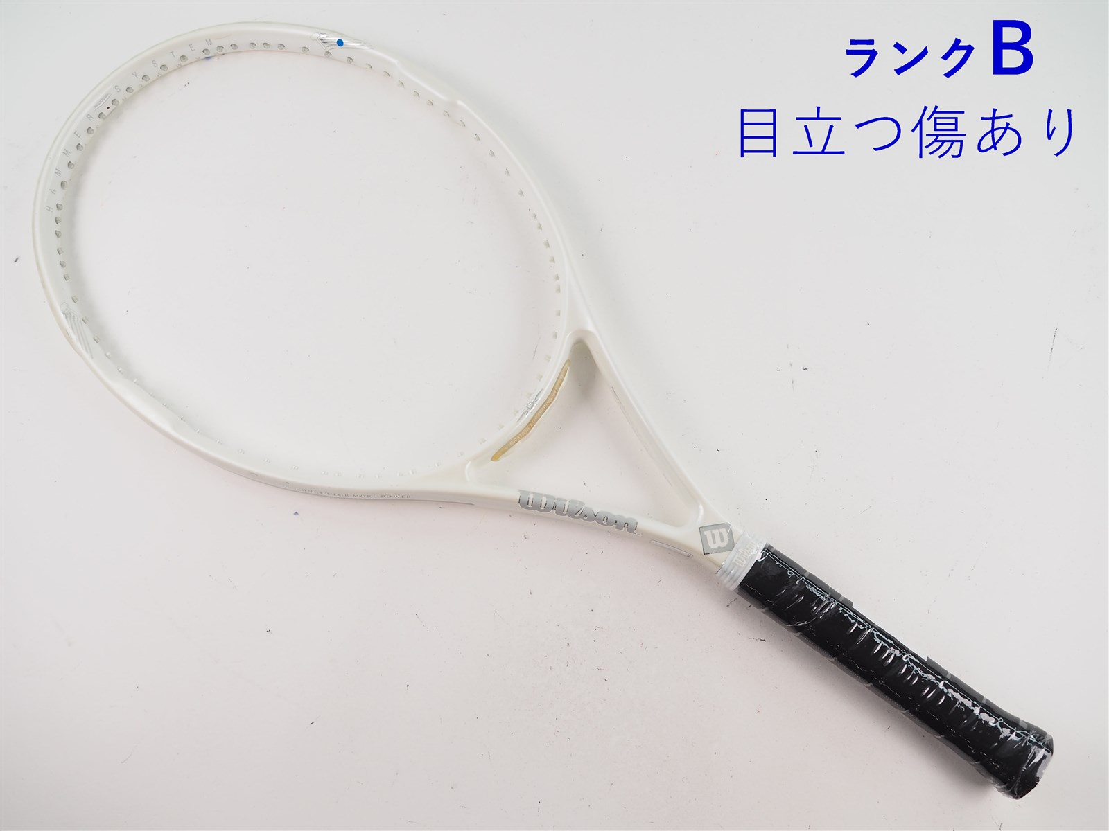 大注目 中古】ウィルソン HAMMER 2002年モデルWILSON 110 7.0 ハンマー ラケット(硬式用)