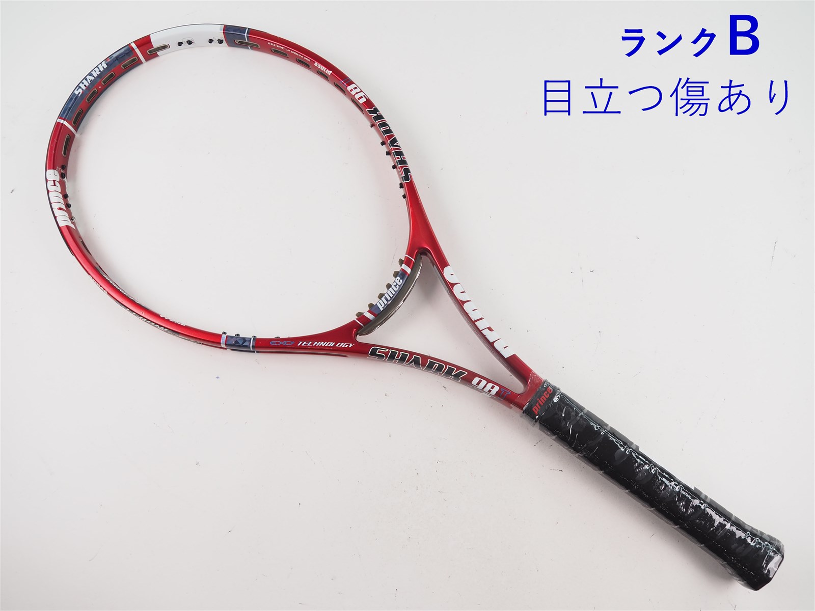 中古 テニスラケット プリンス イーエックスオースリー シャーク 98T 2013年モデル (G3)PRINCE EXO3 SHARK 98T 2013 中古】プリンス イーエックスオースリー シャーク 98T 2013年