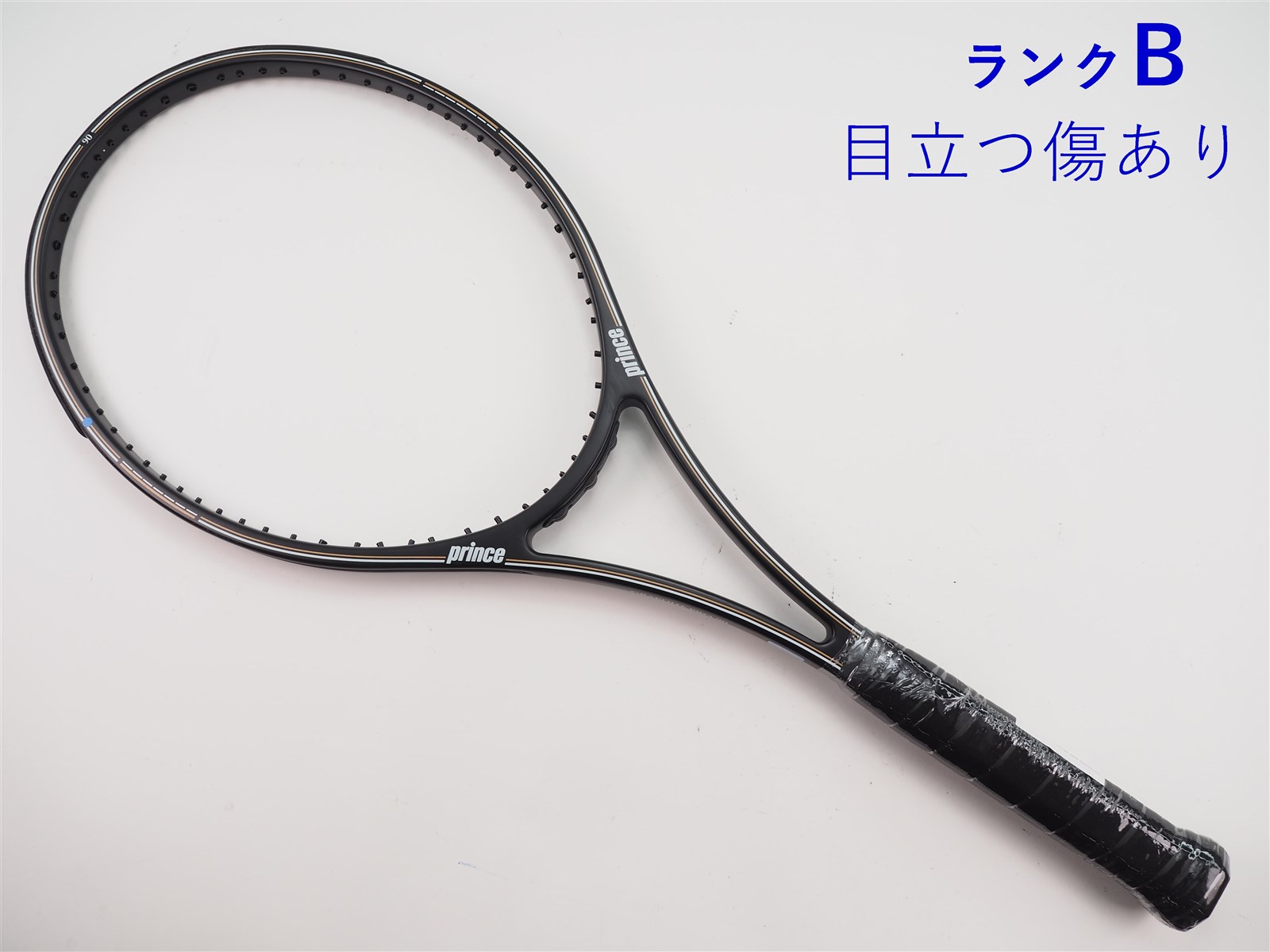 最安価格 中古】プリンス グラファイト プロ 90【トップバンパー割れ有り ラケット(硬式用)