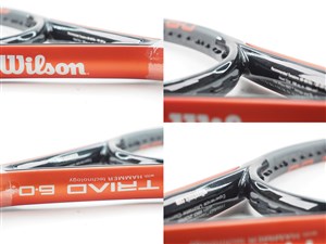 中古 テニスラケット ウィルソン トライアド 6.0 106 2002年モデル【DEMO】 (G2) WILSON TRIAD 6.0 106 2002 (c25070002c) 中古】ウィルソン トライアド 6.0 106 2002年モデル【DEMO