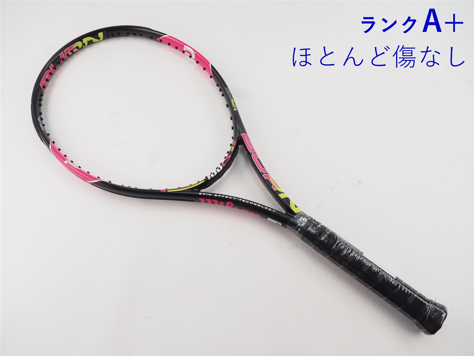 中古 テニスラケット ウィルソン バーン 100エルエス ピンク 2016年モデル (G1) WILSON BURN 100LS Pink 2016 (c25070141c) c25070141c-m-01-pl.jpg