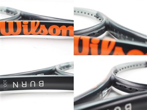 中古 テニスラケット ウィルソン バーン 100エルエス バージョン4.0 2021年モデル (G2) WILSON BURN 100LS V4.0 2021 (c25080022c) 中古】ウィルソン バーン 100 チーム 2017年モデルWILSON BURN