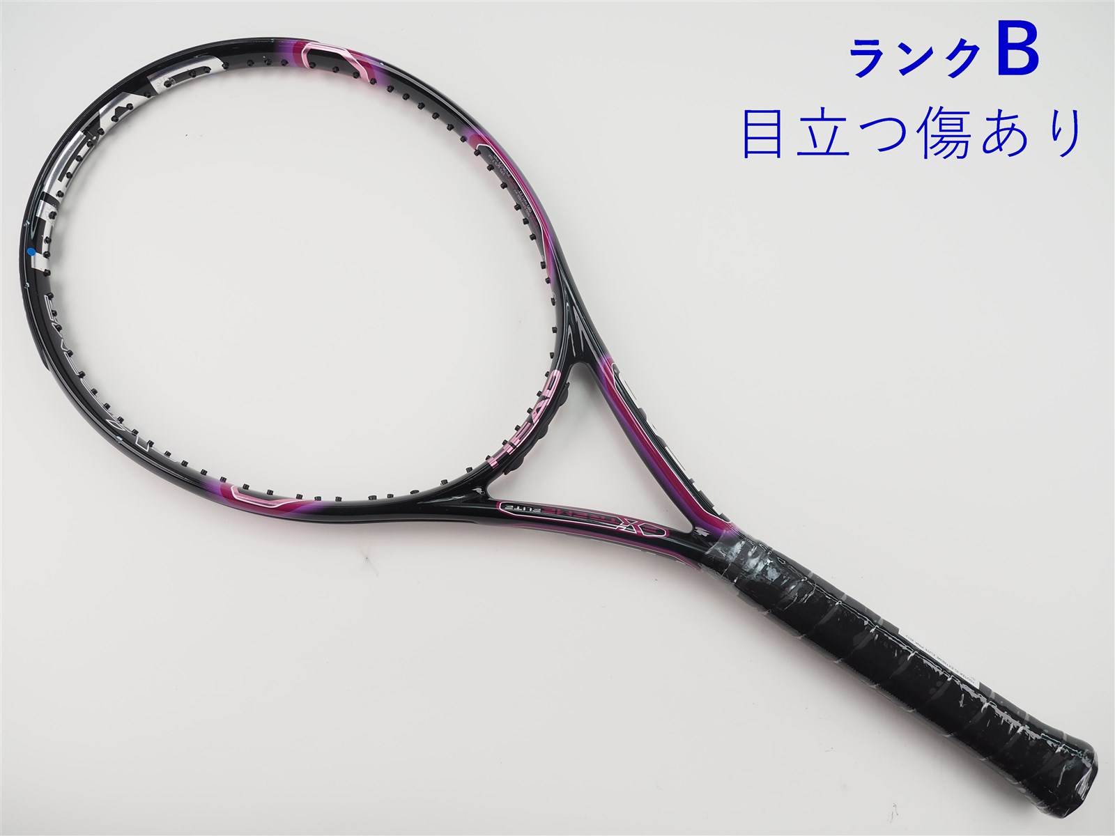 テニス初心者セット (HEAD IG Xtreme 290)シューズ・タオル付き 中古】ヘッド ユーテック IG エクストリーム エリート ピンク