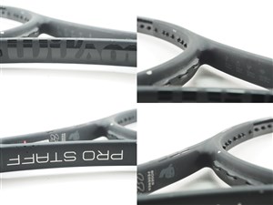 中古 テニスラケット ウィルソン プロスタッフ RF97 オートグラフ ブラック イン ブラック 2017年モデル (G3) WILSON PRO STAFF RF97 AUTOGRAPH BLACK in BLACK 2017 (c25060058c) 中古】ウィルソン プロスタッフ RF97 オートグラフ ブラック イン